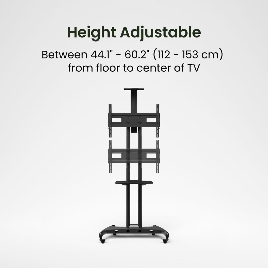 Kanto MTM70PL Rolling TV Cart with Height Adjustment for 40" - 70" TVs