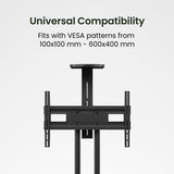 Kanto MTM70PL Rolling TV Cart with Height Adjustment for 40" - 70" TVs