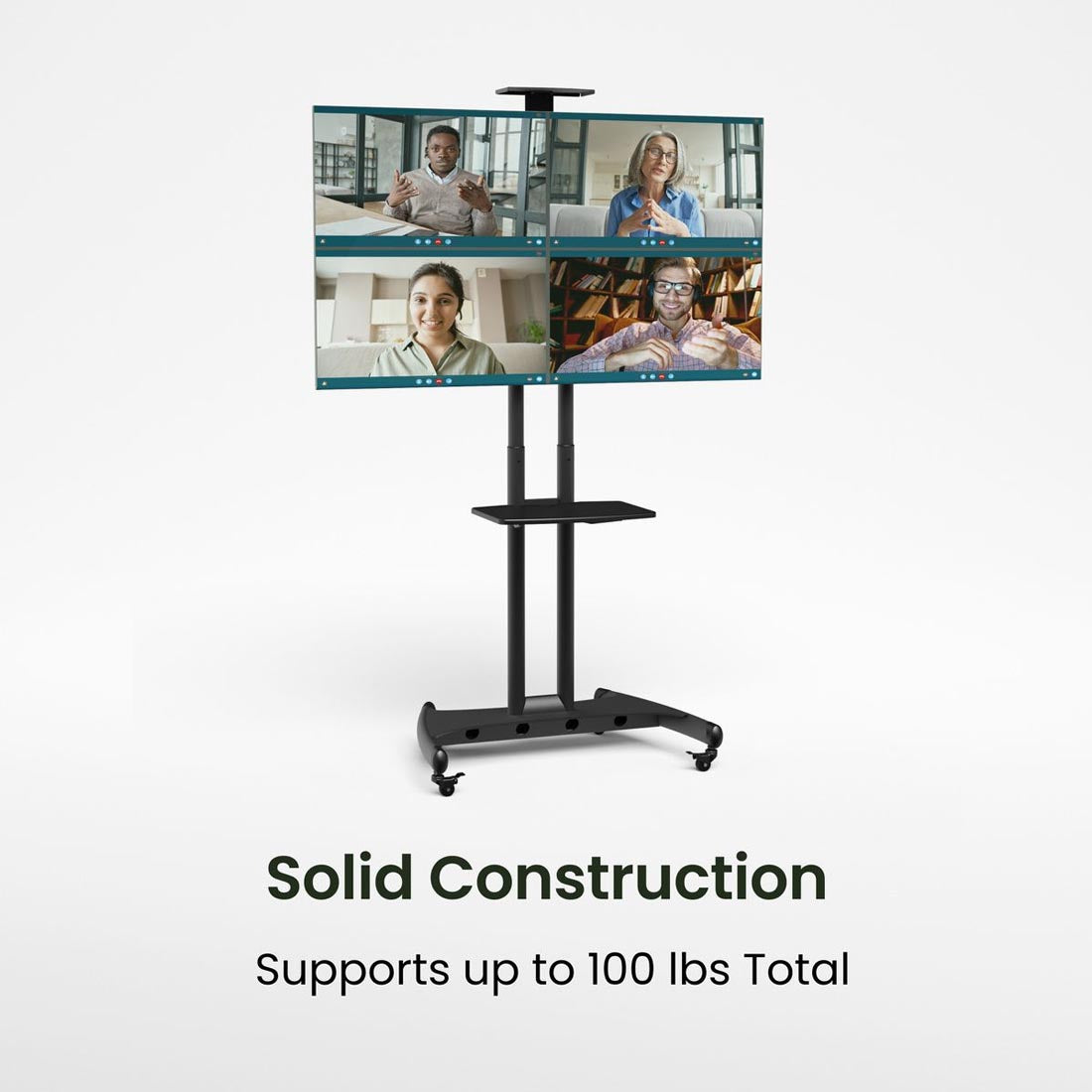 Kanto MTM70PL Rolling TV Cart with Height Adjustment for 40" - 70" TVs