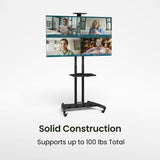 Kanto MTM70PL Rolling TV Cart with Height Adjustment for 40" - 70" TVs