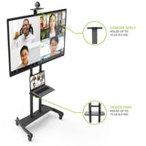 Kanto MTM86PL Rolling TV Cart with Height Adjustment for 55" - 86" TVs
