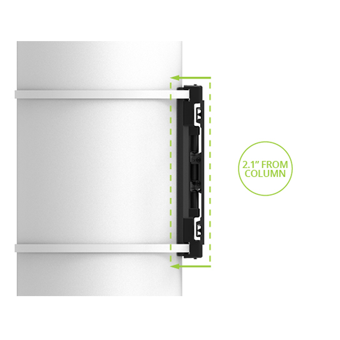 Kanto PSC350 Full Motion Column & Pillar TV Mount with No-Drill Installation
