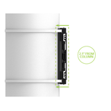 Kanto PSC350 Full Motion Column & Pillar TV Mount with No-Drill Installation