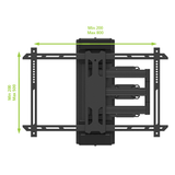 Kanto PSC350 Full Motion Column & Pillar TV Mount with No-Drill Installation