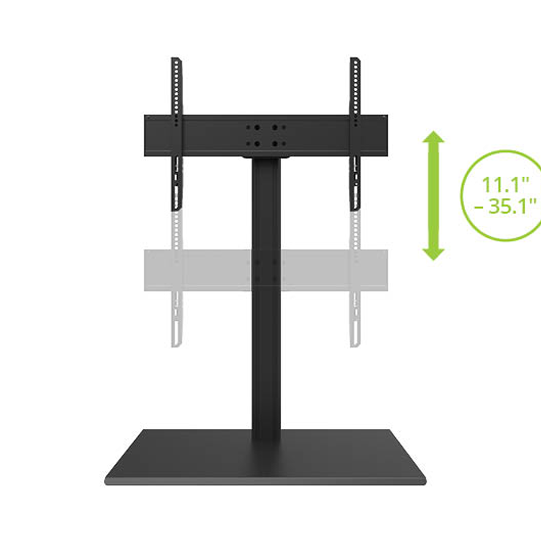 Kanto TTS140 Height Adjustable Tabletop TV Stand with 32° Swivel
