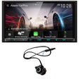 Kenwood eXcelon DMX908S 7" Digital Multimedia Receiver with Bluetooth & HD Radio | EchoMaster RVC 5721 Push In Rear/Front View Backup Camera  - Bundle