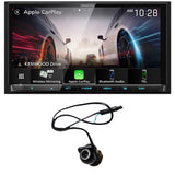 Kenwood eXcelon DMX908S 7" Digital Multimedia Receiver with Bluetooth & HD Radio | EchoMaster RVC 5721 Push In Rear/Front View Backup Camera  - Bundle