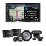 Kenwood DNX577S 6.8" DVD/CD Navigation Receiver | Alpine R2-S653 6.5" High-Resolution Pro 3-Way Speaker System - Bundle