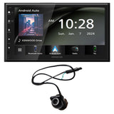 Kenwood DMX40S 6.8" Digital Multimedia Receiver | EchoMaster RVC 5721 Push In Rear/Front View Backup Camera - Bundle