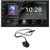 Kenwood DMX50S 6.8" Digital Multimedia Receiver | EchoMaster RVC 5721 Push In Rear/Front View Backup Camera - Bundle