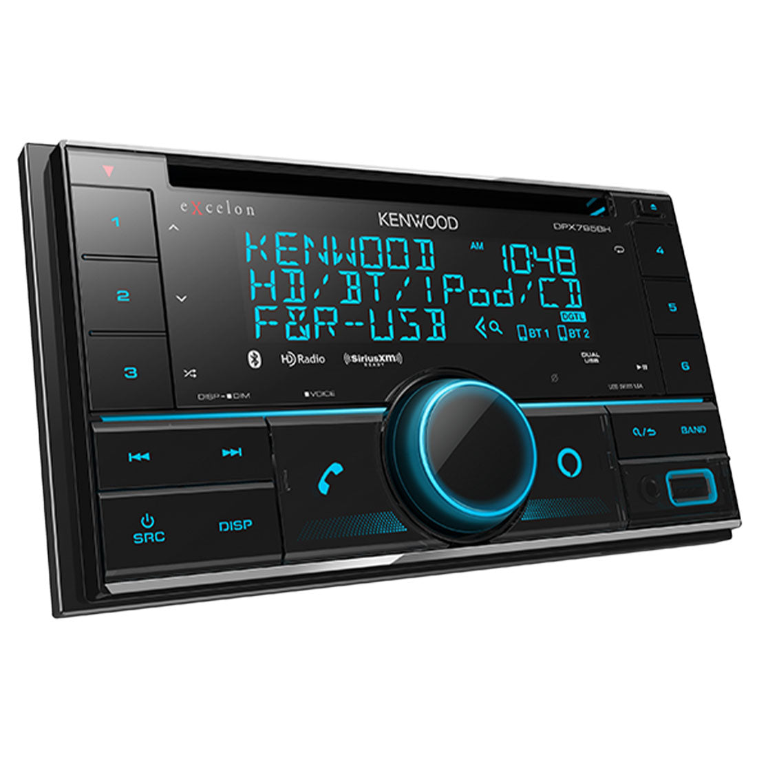 Kenwood eXcelon DPX795BH Dual Din CD Receiver with Bluetooth & HD