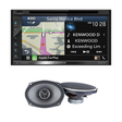 Kenwood DNX577S 6.8" DVD/CD Navigation Receiver | Kenwood eXcelon KFC-X694 Series 6x9" 2-Way Car Speakers - Bundle