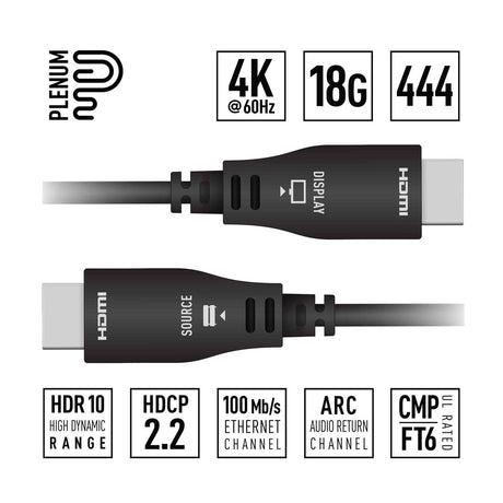 Key Digital KDAOCH230P Plenum Optical HDMI Cable