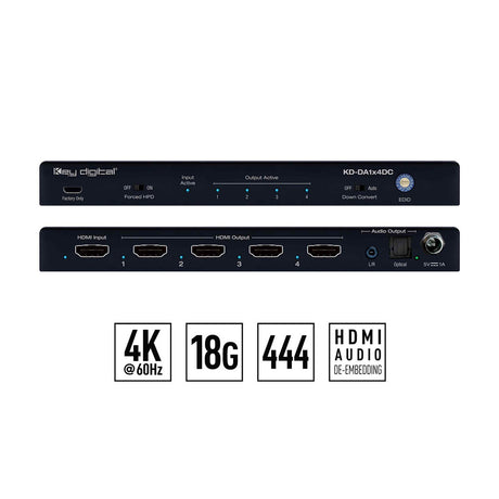 Key Digital KDDA1X4DC HDMI Splitter