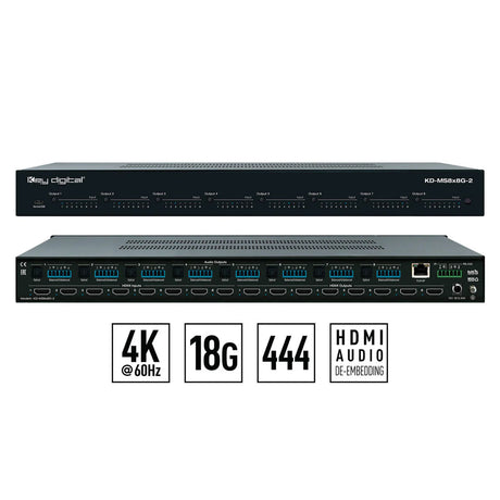 Key Digital KDMS8x8G2 4K/18G HDMI Matrix Switcher