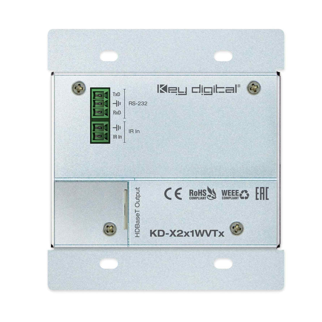 Key Digital KDX2X1WDTX Wall Plate Transmitter