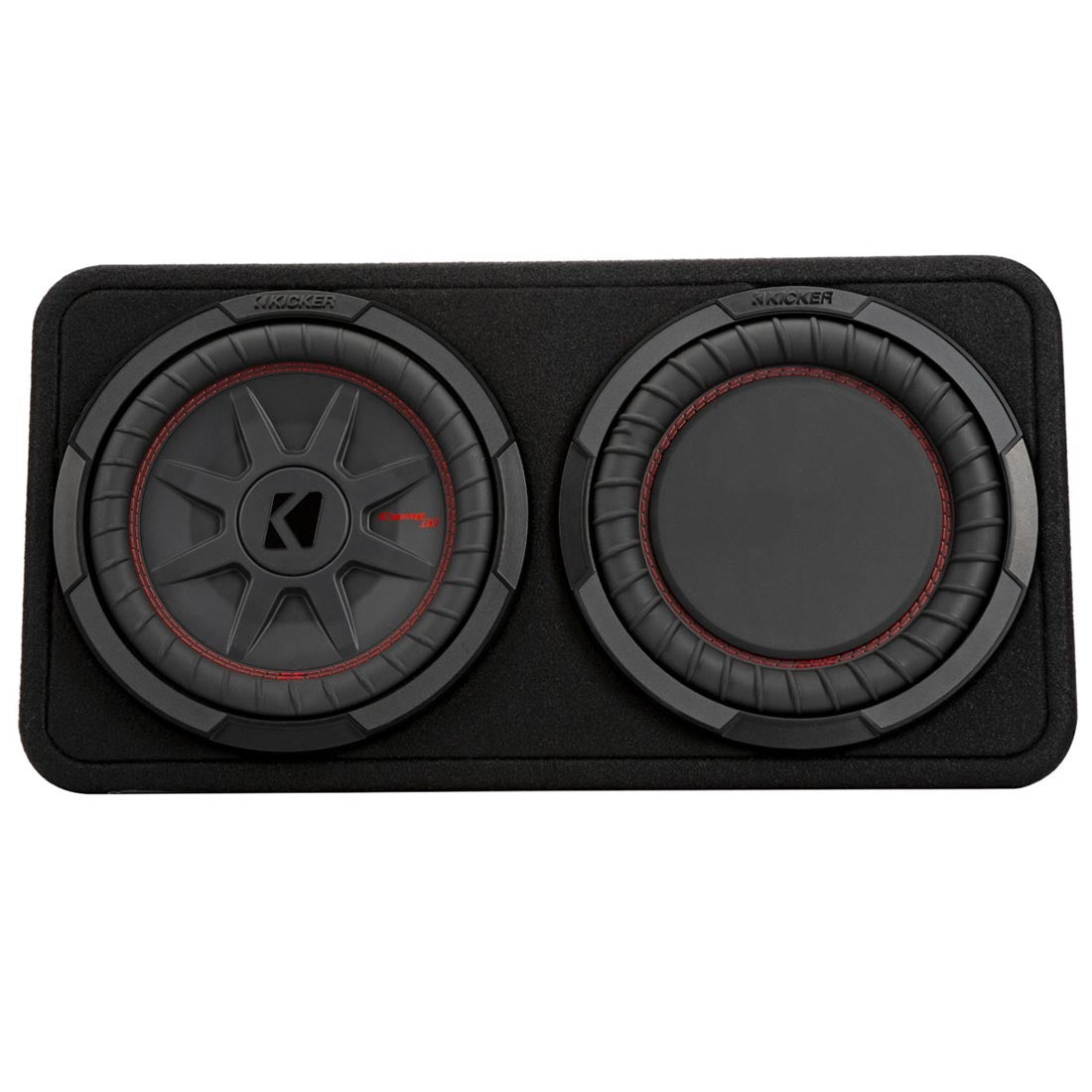 Kicker 48TCWRT82 Truck-Style Sealed Enclosure with Single 8" CompRT Subwoofer and Passive Radiator