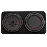 Kicker 48TCWRT82 Truck-Style Sealed Enclosure with Single 8" CompRT Subwoofer and Passive Radiator