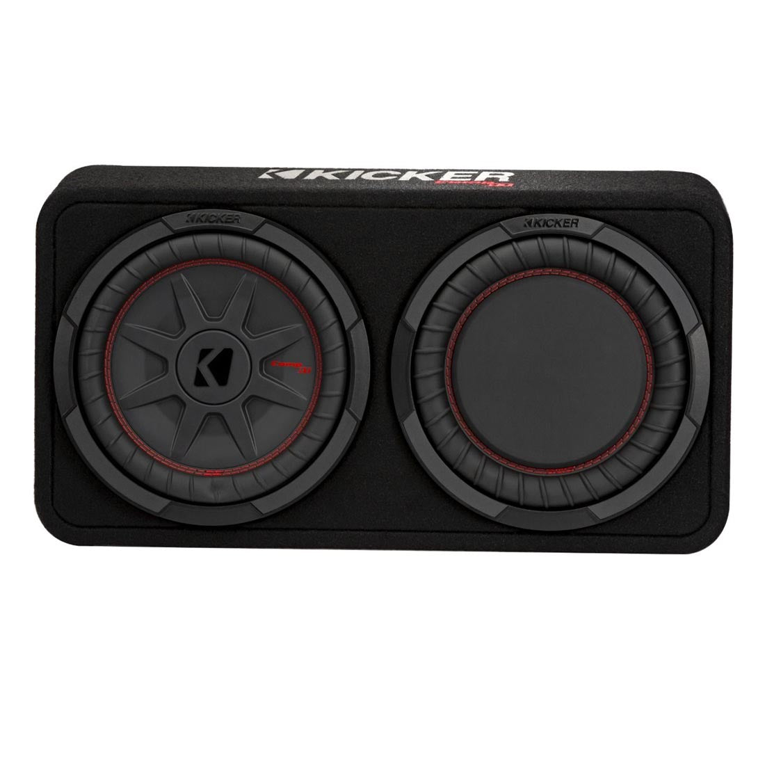 Kicker 48TCWRT82 Truck-Style Sealed Enclosure with Single 8" CompRT Subwoofer and Passive Radiator