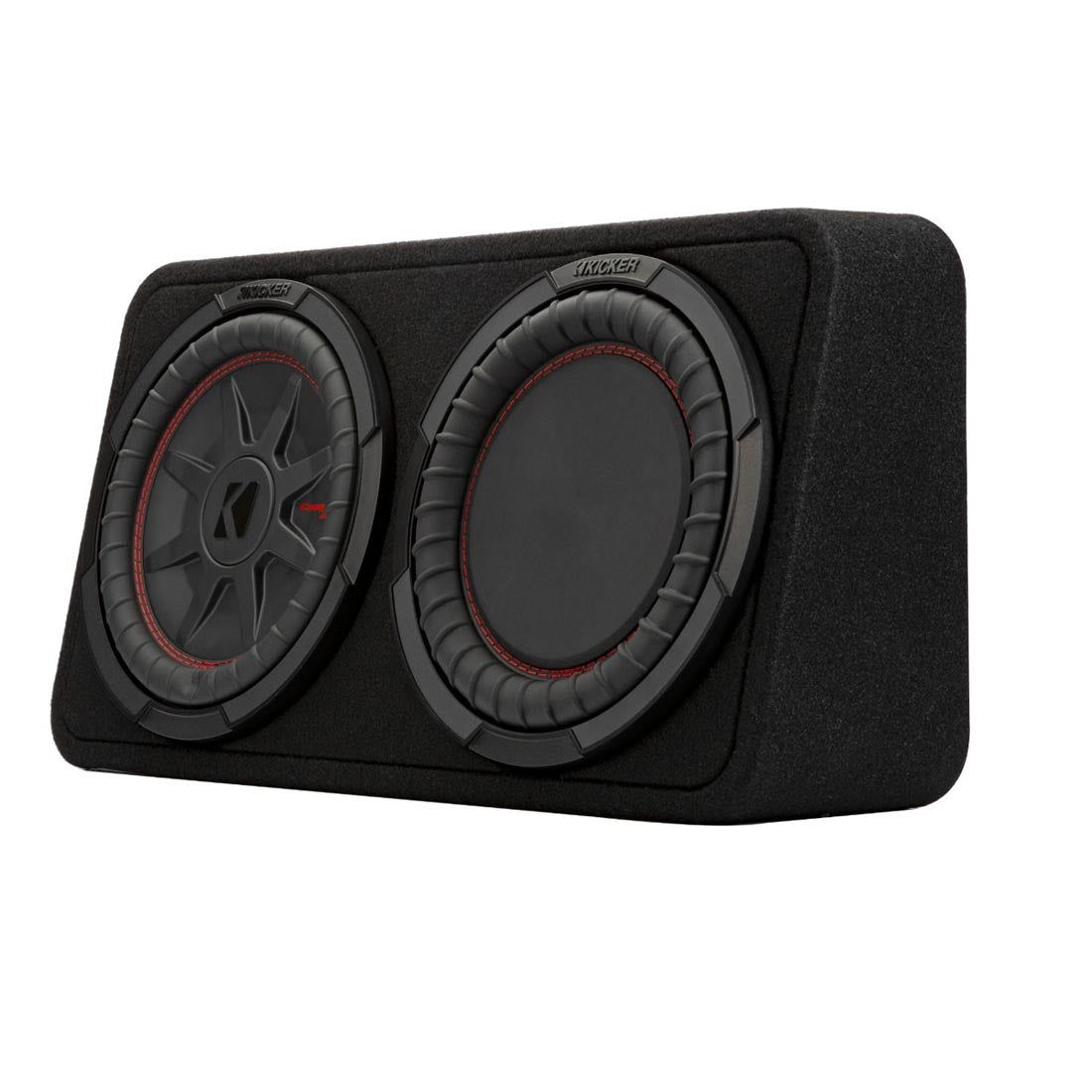 Kicker 48TCWRT82 Truck-Style Sealed Enclosure with Single 8" CompRT Subwoofer and Passive Radiator