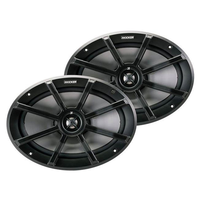 Kicker 40PS692 6"x 9" 2-Way 2-Ohm Speakers for use in Motorcycles, Boats, and ATVs