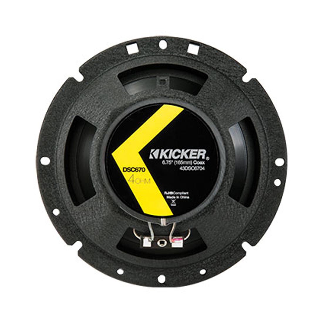 Kicker 43DSC6704 DS Series 6.75" 2-Way Coaxial Car Speakers