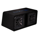 Kicker 44DL7S122 Ported 2-Ohm Enclosure with Dual Solo-Baric L7S Series 12" Subwoofers