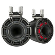 Kicker 44KMTC114 11" Wakeboard Tower Speakers with LED Grilles - Charcoal Black