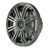 Kicker 45KM654 6.5" 4-Ohm Marine Coaxial Speakers with Charcoal and White Grilles