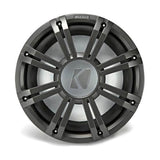Kicker 45KMG10C 10″ LED Marine Subwoofer Grille — for KM10 and KMF10 Subs – Charcoal – Each
