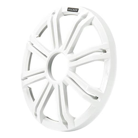 Kicker 45KMG12W 12" LED Marine Subwoofer Grille — for KM12 and KMF12 Subs - White - Each