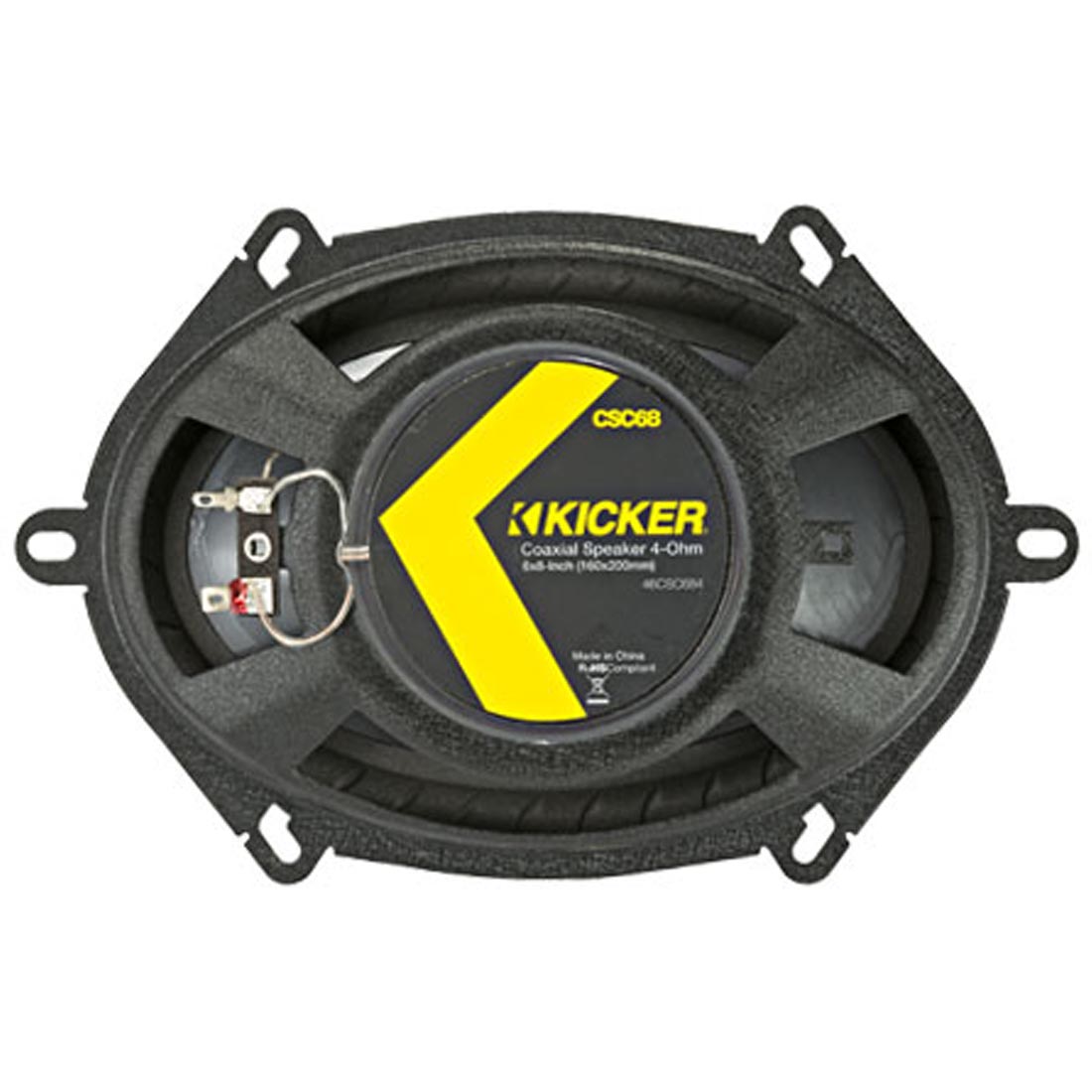Kicker 46CSC684 CS Series 6″x8" 2-Way Coaxial Car Speakers