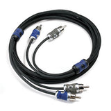 2 Meters of Kicker 46QI22 Q-Series Interconnect 2-Channel RCA Cable