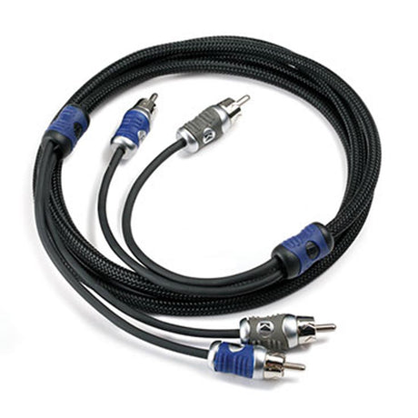 2 Meters of Kicker 46QI22 Q-Series Interconnect 2-Channel RCA Cable