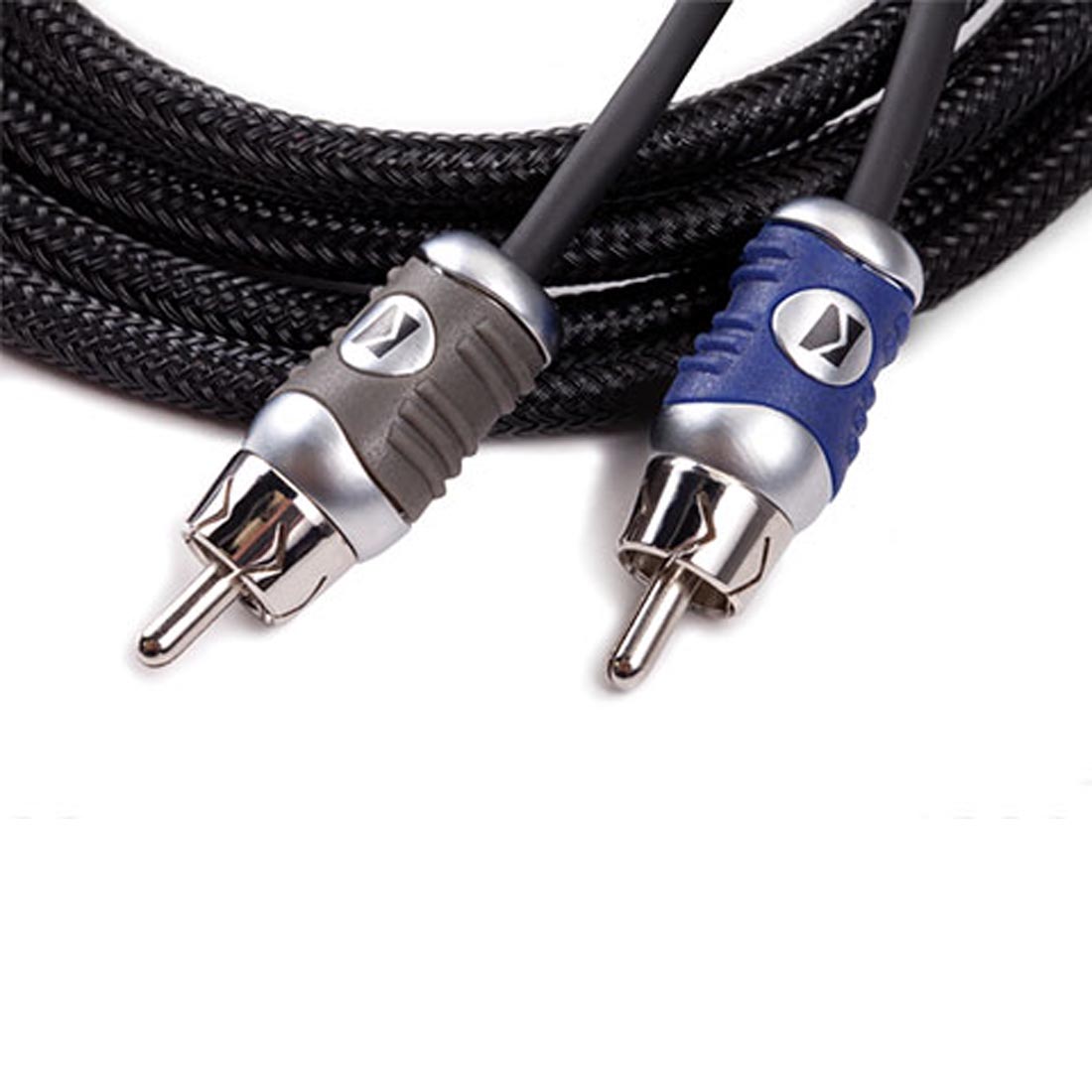 Kicker 46QI24 Q-Series Interconnect, 2-Channel RCA Signal Cable - 4 Meters