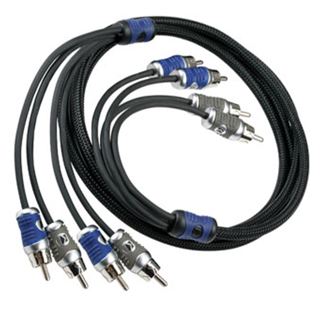 Kicker 46QI44 Q-Series 4-Channel RCA Signal Cable - 4 Meters