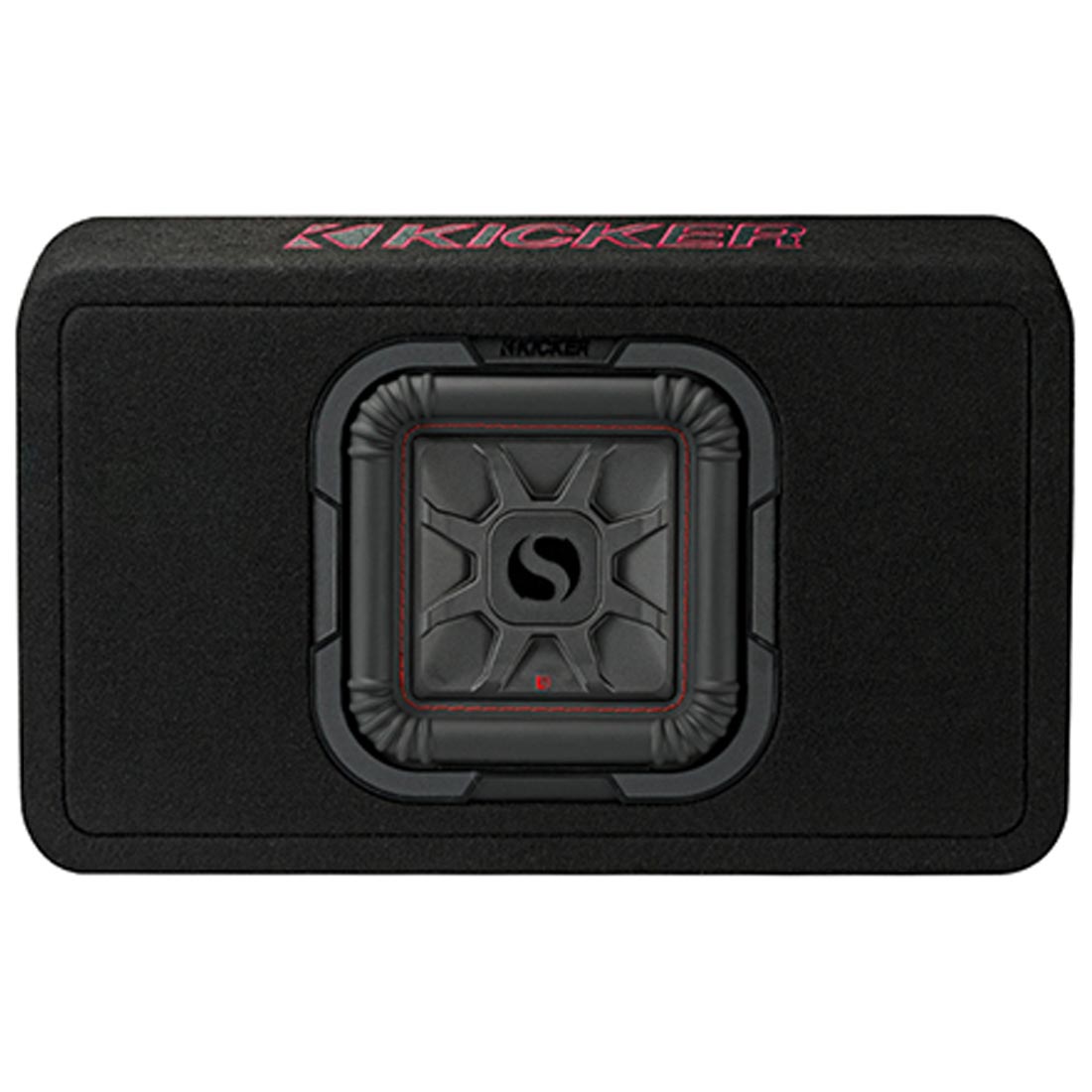 Kicker 46TL7T82 Sealed 2-Ohm Enclosure with Single Square L7T Series 8" Shallow-