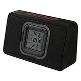 Kicker 46TL7T82 Sealed 2-Ohm Enclosure with Single Square L7T Series 8" Shallow-Mount Subwoofer