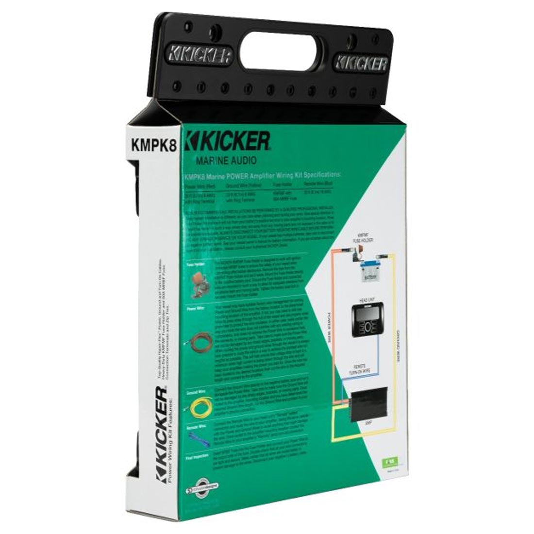 Kicker 47KMPK8 Marine-Grade 8-Gauge Amplifier Wiring Kit