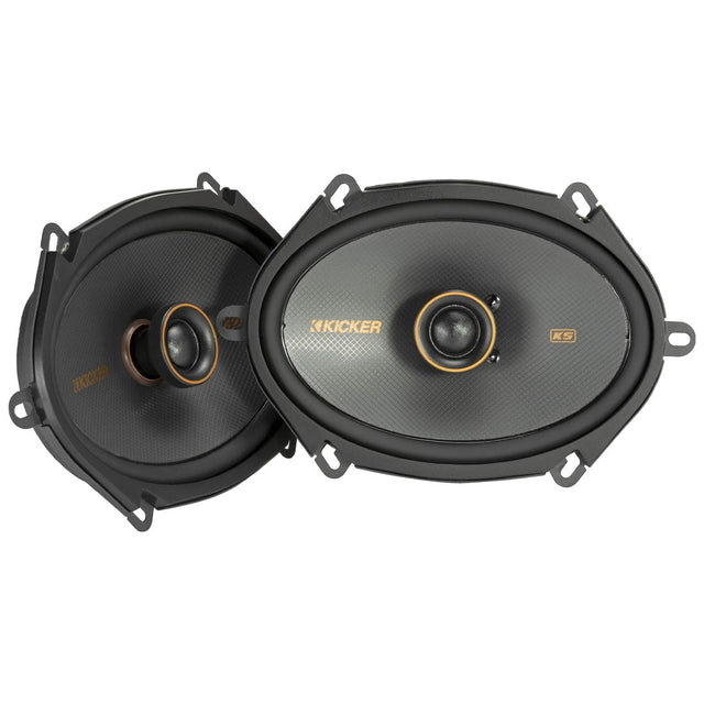 Kicker 47KSC6804 KS Series 6"x8" 2-Way Coaxial Car Speakers