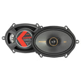 Kicker 47KSC6804 KS Series 6"x8" 2-Way Coaxial Car Speakers