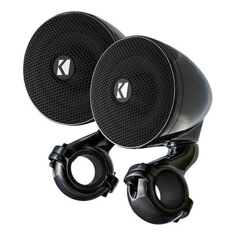 Kicker 47PSMB32 3" Enclosed Mountable 2-Ohm Speaker Pods - Gloss Black