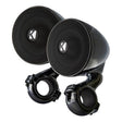 Kicker 47PSMB34 3" Enclosed Mountable 4-Ohm Speaker Pods - Gloss Black