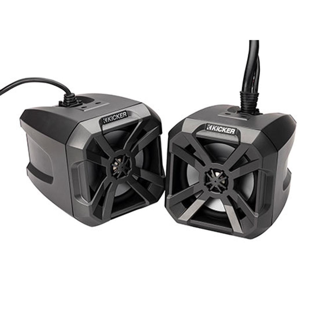Kicker 48BTCAN65 6.5" Marine Bluetooth PowerCan Speakers with LED Lighting - Pair