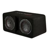 Kicker 48DCWR102 2-Ohm Ported Enclosure with Dual 10" CompR Subwoofers