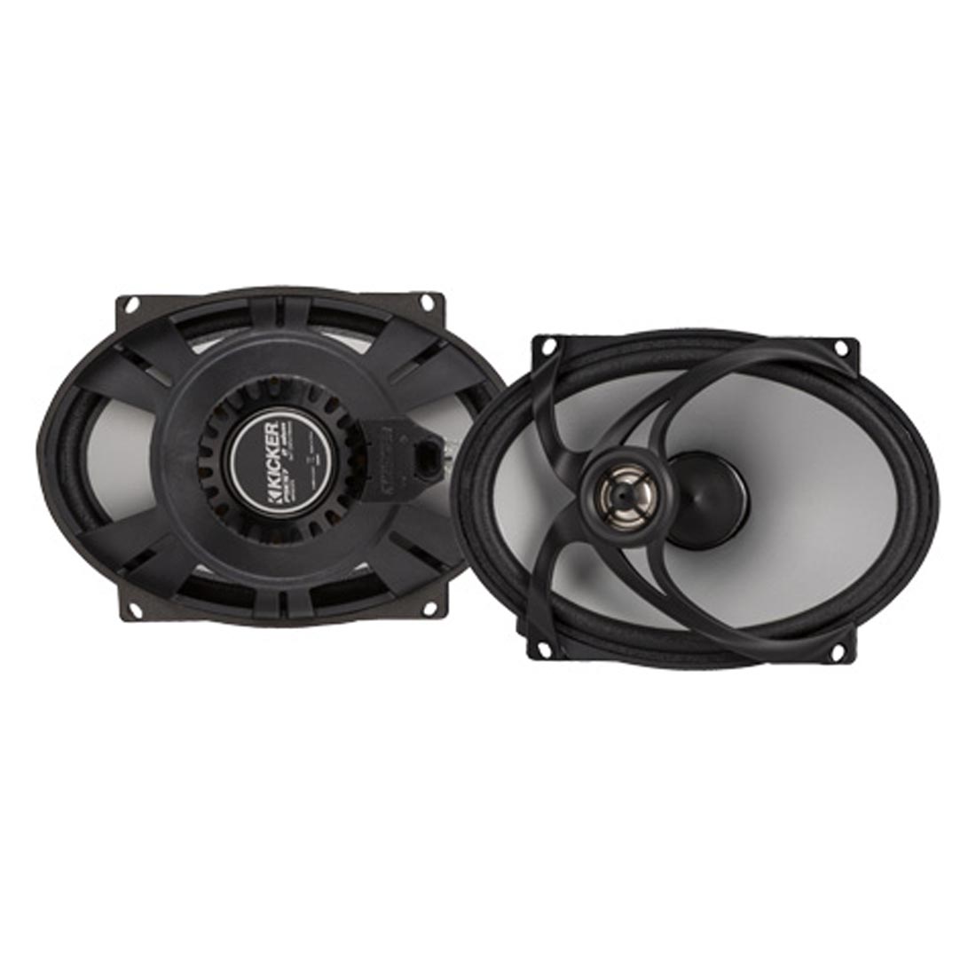 Kicker 48PSC572 5"x7" 2-Way 2-Ohm Coaxial Motorcycle Speakers for Harley Davidson