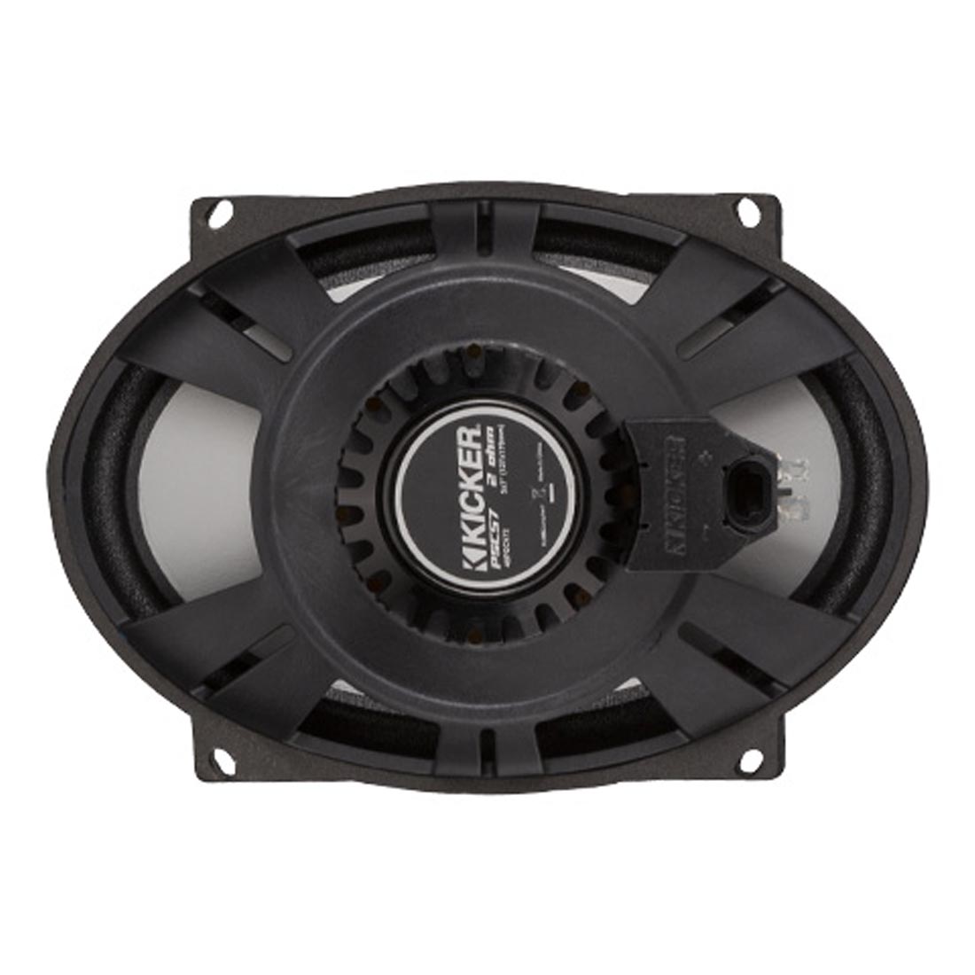 Kicker 48PSC574 5"x7" 2-Way 4-Ohm Coaxial Motorcycle Speakers for Harley Davidson