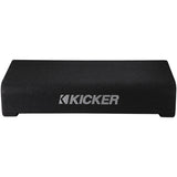 Kicker 48TRTP102 Sealed 2-Ohm Downward-Firing Enclosure with CompRT 10" Shallow-Mount Subwoofer and Passive Radiator