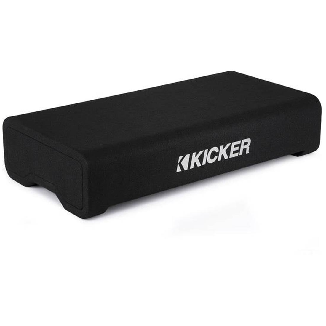 Kicker 48TRTP122 Sealed 2-Ohm Downward-Firing Enclosure with CompRT 12" Shallow-Mount Subwoofer and Passive Radiator