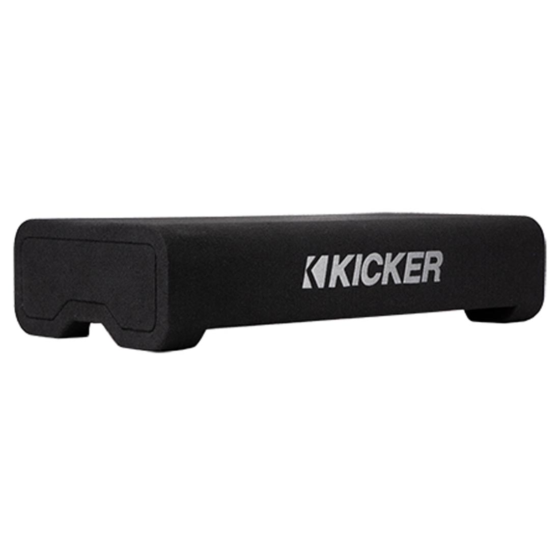 Kicker 48TRTP82 Sealed Downward-Firing Enclosure with CompRT 8" Shallow-Mount Subwoofer and Passive Radiator